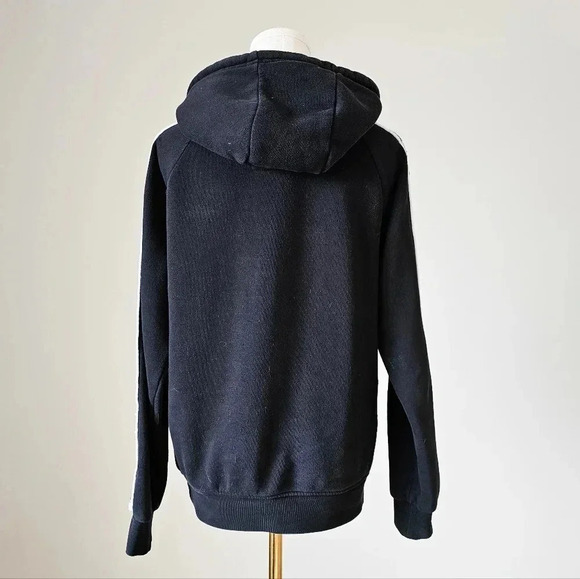 Kappa Size S men's graphic print Black pullover hoodie Spellout logo - Picture 4 of 7